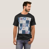 T-shirt Dentelle florale : Patchwork Arrière - plan sans c (Devant entier)