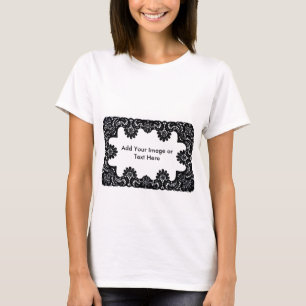 T-shirt Dentelle noir et blanc Le MUSÉE Zazzle Cadeaux