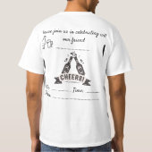 T-Shirt d'enterrement de vie de garçon (Dos)