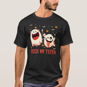 T-shirt Dentist Office Dentiste Trick Ou Dents Dental Hygi