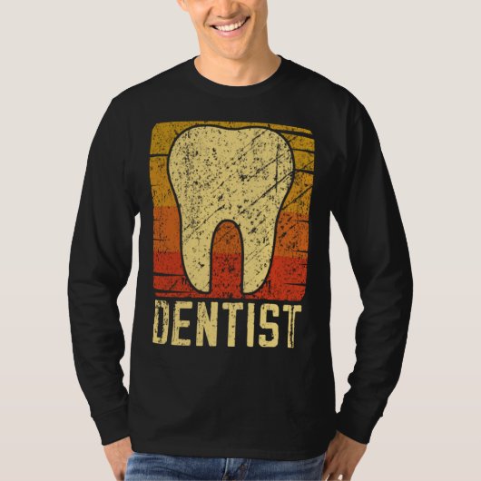 T-shirt Dentist Tooth Retro Funny (Devant)