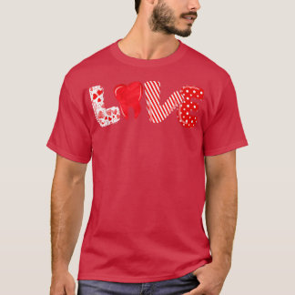 T-shirt Dentiste Amour Dentaire Hygiéniste Dents Vale Hygi