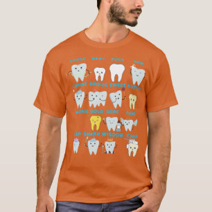 T-shirt Dentiste amusant Dent Différente dent Classique TS
