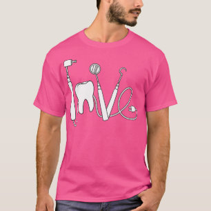 T-shirt Dentiste Bouche Docteur Dentistère Oral Hygiène De