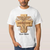 T-shirt Dentiste Cross Caduceus (Devant)
