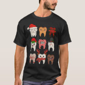 T-shirt Dentiste de Noël Dentiste Xmas Reindeer Père Noël (Devant)