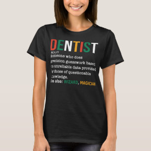 T-shirt Dentiste Définition Noun Funny Dentiste Dentaire