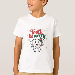 T-shirt Dentiste dentaire Sois Joyeux Dentiste Noël