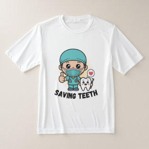 T-SHIRT DENTISTE DRÔLE : CHEMISE SAUVANT LES DENTS