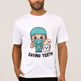 T-SHIRT DENTISTE DRÔLE : CHEMISE SAUVANT LES DENTS