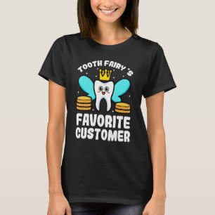 T-shirt Dentiste Fée Favorite Client Dental Hygiéniste Den
