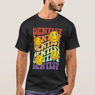 T-shirt Dentiste hygiéniste dentaire Assistant rétro souri