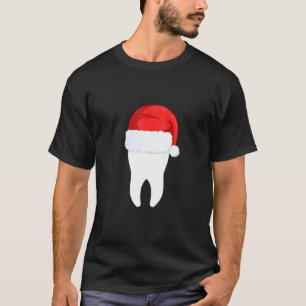 T-shirt Dentiste Noël Drôle Dentaire Dentaire Dent Avec Pè