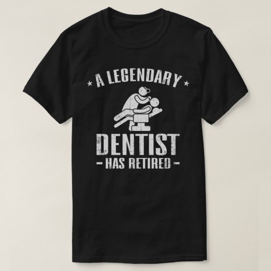 T-shirt Dentiste retraité (Design devant)