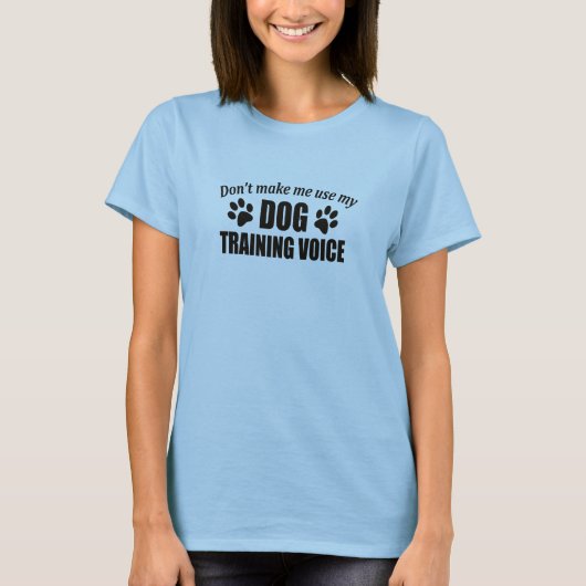 T-shirt d'entraîneur de chien des femmes (Devant)