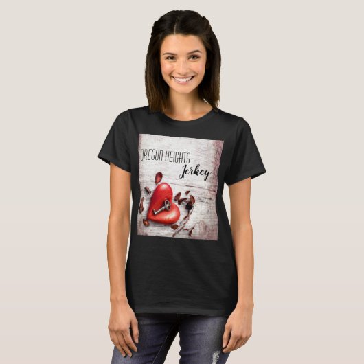 T-shirt d'entreprise personnalisée Pays Bois clé à (Devant entier)