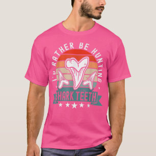 T-shirt Dents de requin Chasse Fossil Funny Paléontologue