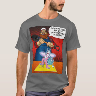 T-shirt Dents Fairy attrapé Rouge Handny Cartoon Comic