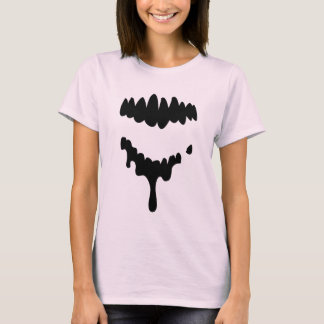 T-shirt Dents perdues de zombis de noir sur la chemise
