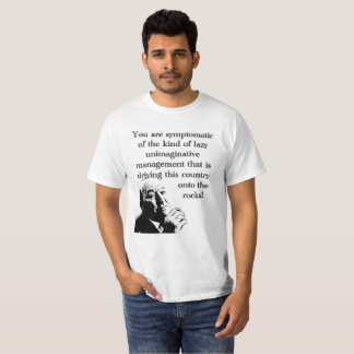 T-shirt dénué d'imagination de gestion du travail