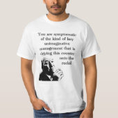 T-shirt dénué d'imagination de gestion du travail (Devant)