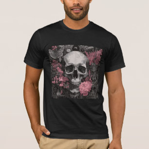 T-shirt Départ Précieux – Crâne gothique Beaux-Arts