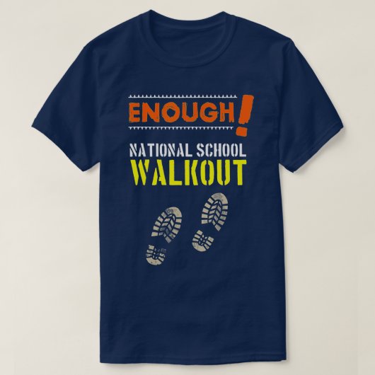 T-shirt Départ scolaire national suffisant (Design devant)