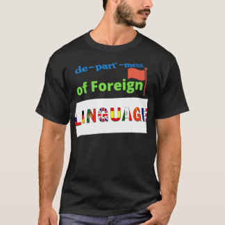 T-shirt Département de langue étrangère