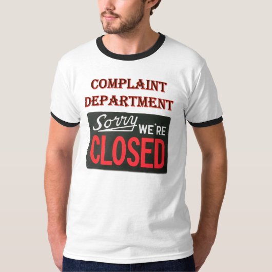T-shirt Département de plainte - nous sommes chemise (Devant)