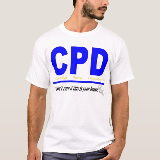 T-shirt Département de Police de Cambridge (Devant)