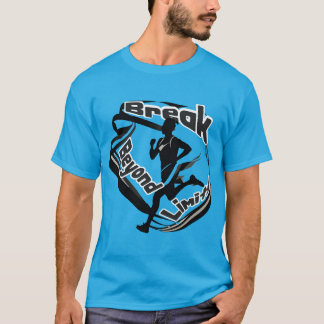 T-shirt Dépasser les limites Motivationnelle