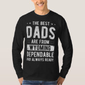 T-shirt Dependable Dad from Wyoming (Devant)