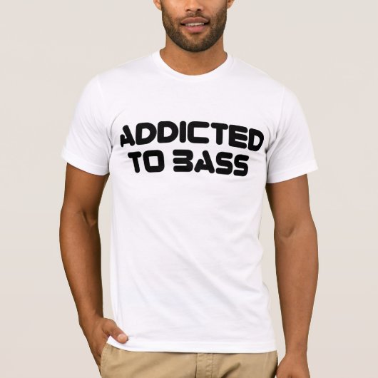 T-shirt Dépendant à la basse (TextOnly) (Devant)