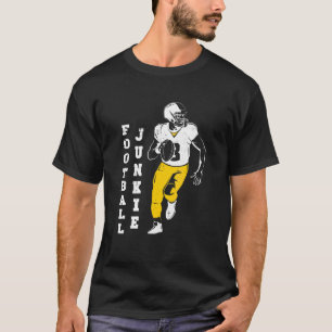 T-shirt Dépendant du football Linebacker Femmes Hommes Foo