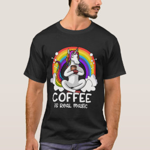 T-shirt Dépendante au café licorne