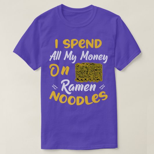 T-shirt Dépensez De L'Argent Sur Les Nouilles De Ramen Amu (Design devant)