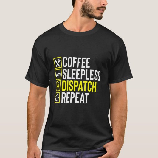 T-shirt Déplacement de nuit café 911 Premier répartiteur R (Devant)