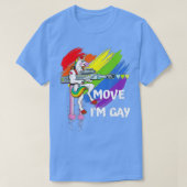 T-shirt Déplacer Im Gay Rainbow Unicorn LGBQ Pride (Design devant)