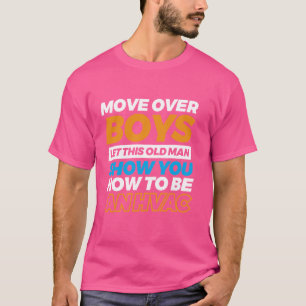T-shirt Déplacer Les Garçons Laissez Ce Vieux Homme Vous M