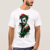 T-shirt déplaisant clown en encre (Devant)