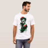 T-shirt déplaisant clown en encre (Devant entier)