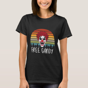 T-shirt Déplaisant Clown Vintage Rétro Effrayant Mal Horre