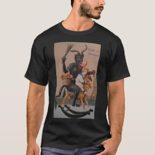 T-shirt Déplaisant Gruss Vom Krampus Demon Christmas Devil