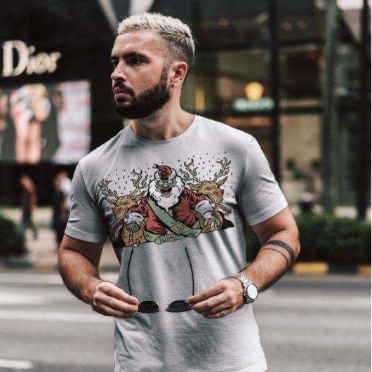 T-shirt Déplaisant Père Noël anti Noël