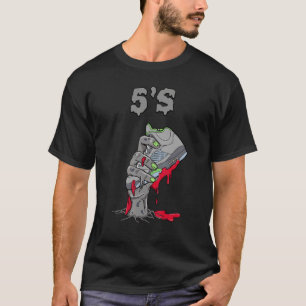 T-shirt Déplaisante main rétro Green Bean 5s Unisex Matchi
