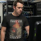 T-shirt Déploiement informatique amusant sur un mème du ve