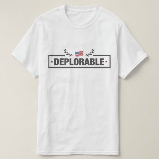 T-shirt Déplorable Américain (Design devant)
