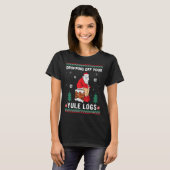 T-shirt Déposer Vos Journaux De Yule Drôle Père Noël Chimn (Devant entier)