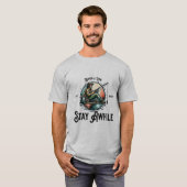 T-shirt Déposez une ligne, restez tout de suite (Devant entier)