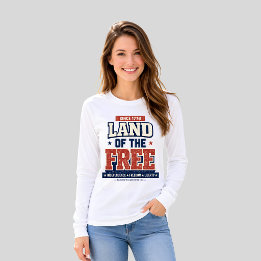 T-shirt Depuis 1776 Terre des femmes USA patriotiques libr